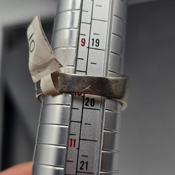 Sterling Silver A925 Black Onyx Dome Ring Size 10 Vining Leaf Scroll 8.81g - Picture 11 of 12